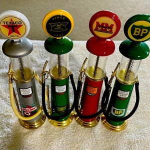 Gas Pump Replicas Die Cast Glass